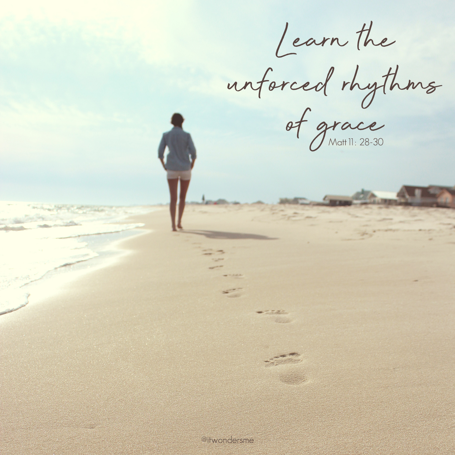 Learn the unforced rhythms of grace