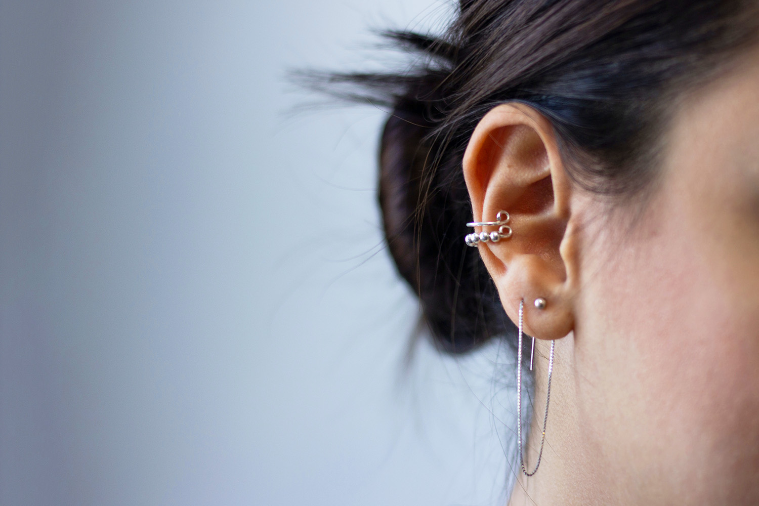 Silver earrings by Kimia Zarifi via Unsplash